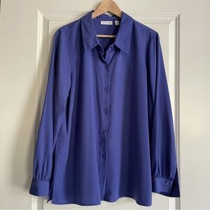 Susan Graver Button Front Women’s Blouse